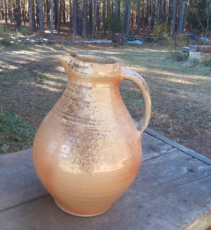 anagama wood fired pitcher with ash.jpg